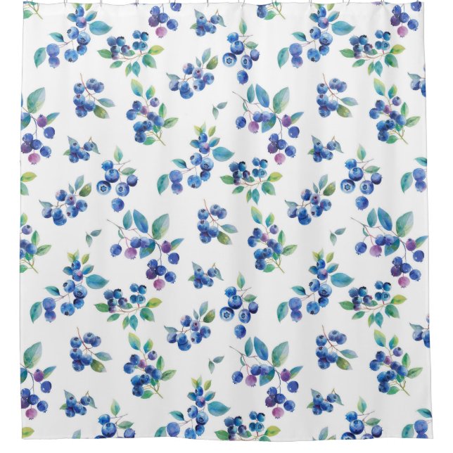 Blueberry Shower Curtain (Front)
