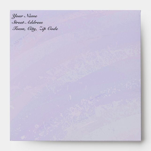 Blueberry Smear and Black Monogram Envelope (Front)