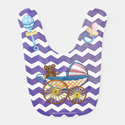 Blueberry Smear Baby Stuff Baby Bib