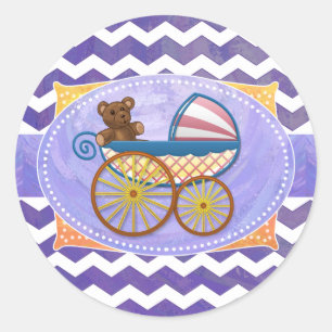 Blueberry Smear Baby Stuff Classic Round Sticker