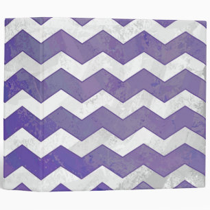 Blueberry Smear Chevron Pattern 3 Ring Binder