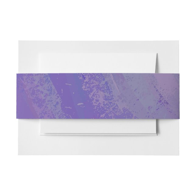 Blueberry Smear Invitation Belly Band (Front Example)