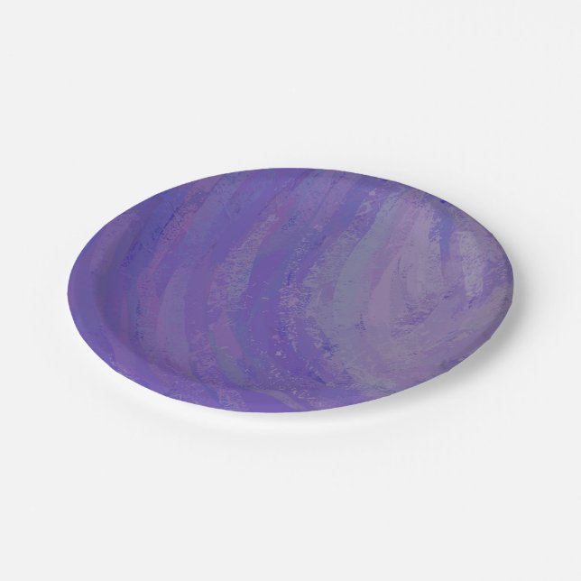 Blueberry Smear Paper Plates (Angled)