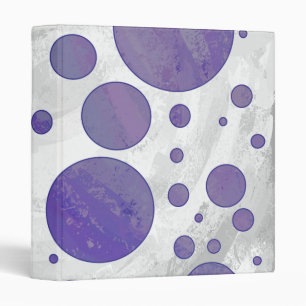 Blueberry Smear Polka Dot Binder