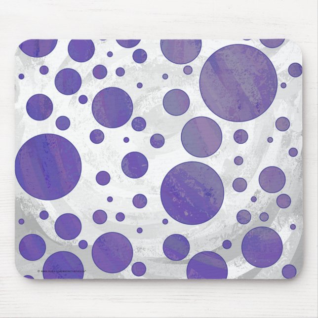 Blueberry Smear Polka Dot Mouse Pad (Front)