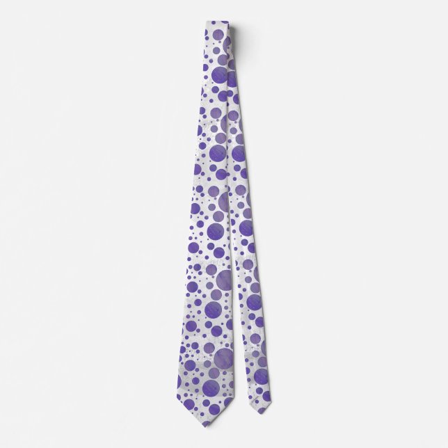 Blueberry Smear Polka Dot Neck Tie (Front)