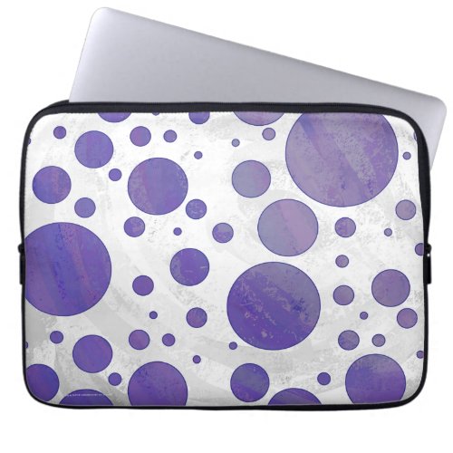 Blueberry Smear Polka Dot Pattern Laptop Sleeve