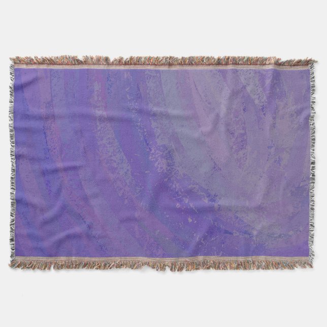 Blueberry Smear Throw Blanket (Front)