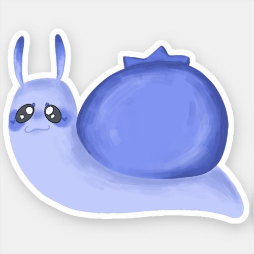 Blueberry Snail Sticker