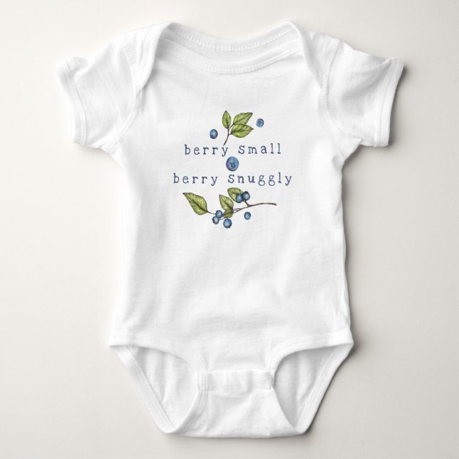 Blueberry Snuggle  Baby Bodysuit (Front)