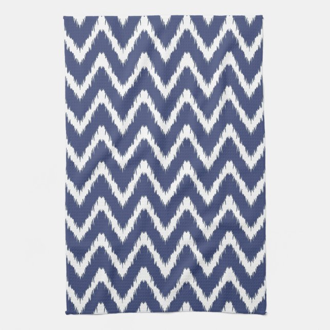 Blueberry Southern Cottage Chevrons Towel (Vertical)