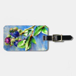 Blueberry Sprig Luggage Tag