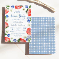 Blueberry Strawberry Berry Sweet Baby Shower