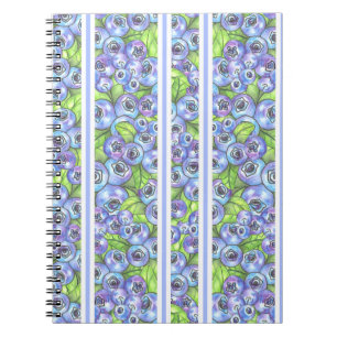 blueberry stripes notebook