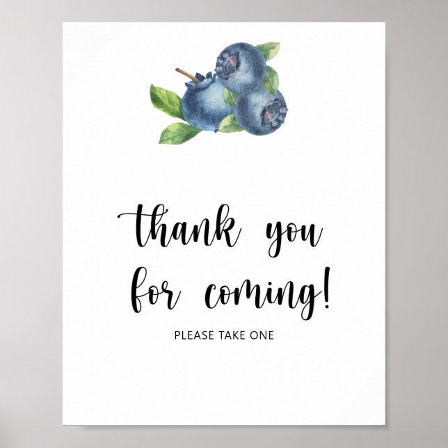 Blueberry - Thank you for coming  Poster (Front)