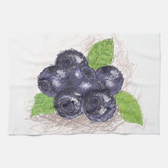 blueberry towel (Horizontal)