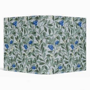 Blueberry Tree, William Morris 3 Ring Binder