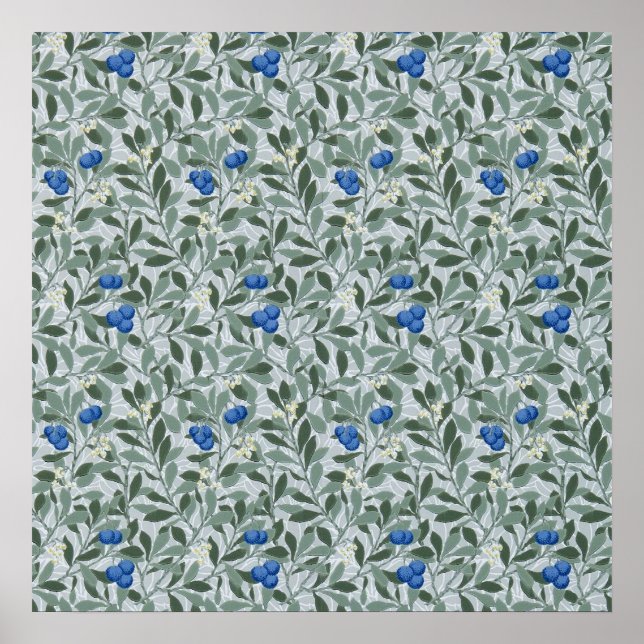 Blueberry Tree, William Morris Poster (Front)