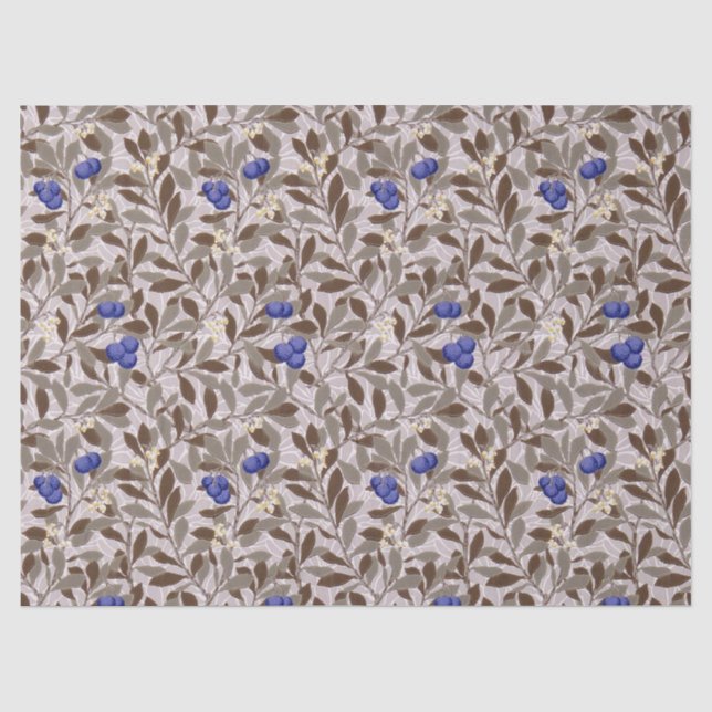 Blueberry Tree, William Morris Tissue Paper (Front)