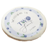 Blueberry Two sweet berry boy birthday Sugar Cookie (Angled)