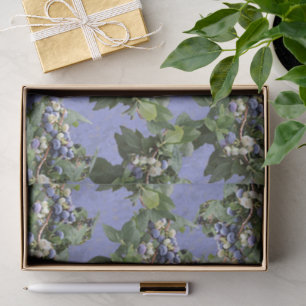 Blueberry Vine and Periwinkle Full Coverage Tissue Paper