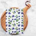 Blueberry Watercolor Berry Kitchen Cute Fruit Kitchen Towel<br><div class="desc">Watercolor blueberry fruity and berry kitchen towel. Designed and illustrated by Kristine Lee Designs www.kristineleedesigns.com</div>