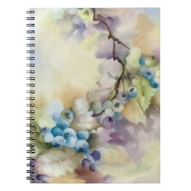 Blueberry Watercolor Notebook (Front)