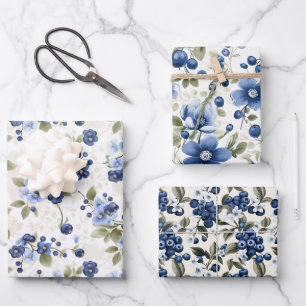  Blueberry Wrapping Paper Sheets