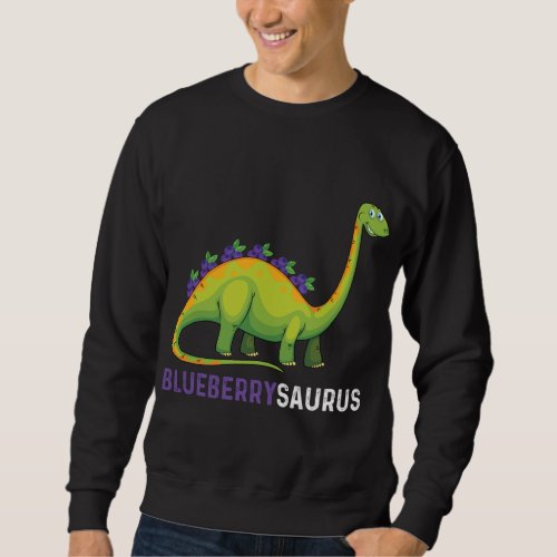 Blueberrysaurus Apparel Blueberry Dinosaur Dino Lo Sweatshirt