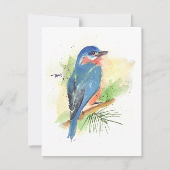 Bluebird All Occasion Note Card (Front)