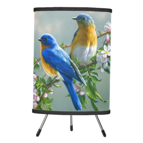 Bluebird American Eastern Bluebird Sialia sialis Tripod Lamp