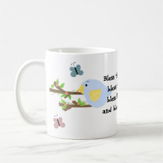 Bluebird and Butterflies Coffee Mug