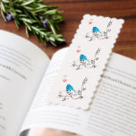 Bluebird and Heart Bookmarks