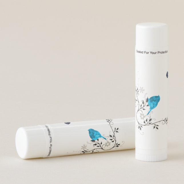 Bluebird and Heart Lip Balm (Front)