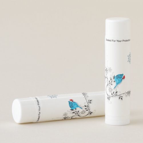 Bluebird and  Snowflake Lip Balm