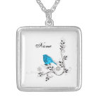 Bluebird and Snowflakes