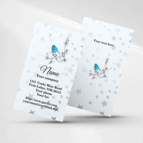 BlueBird and Stars Business Card