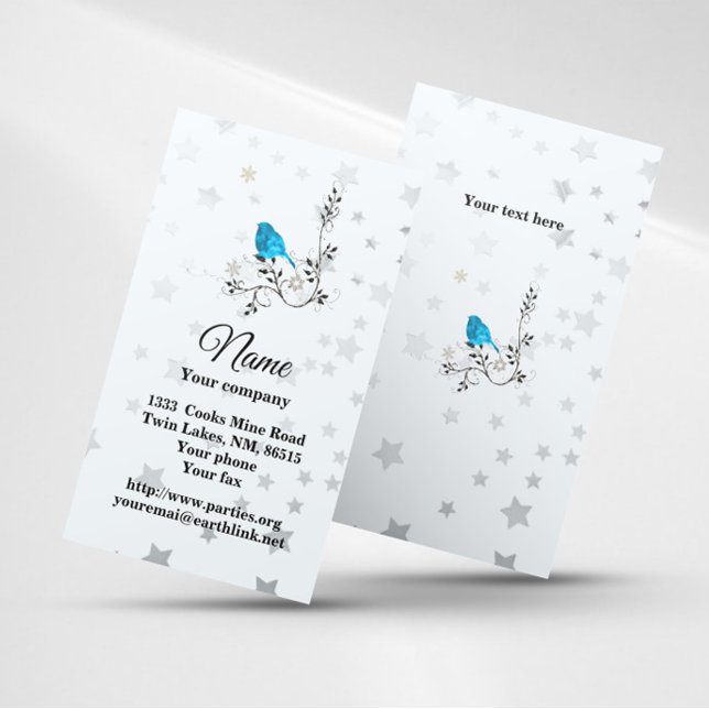 BlueBird and Stars Business Card (Creator Uploaded)