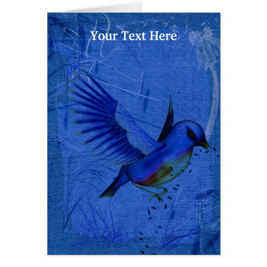 Bluebird Animal Art Photo Card (Front)