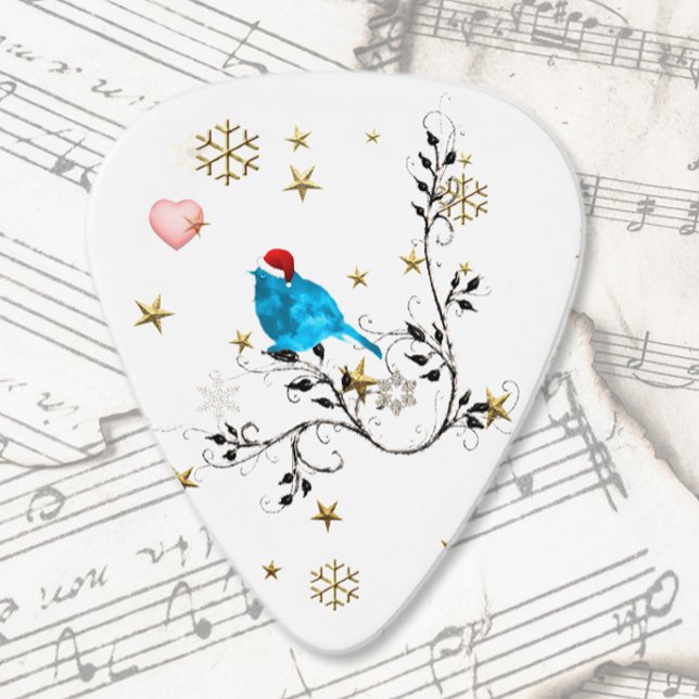Bluebird At Christmas Guitar Pick (Creator Uploaded)