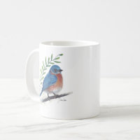 Personalized Grandma Gift with Custom Bluebird Mug - Unique