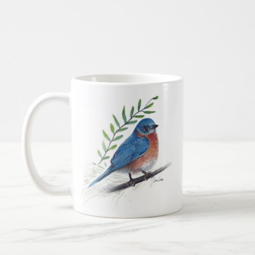 Bluebird Bird Art Coffee Mug