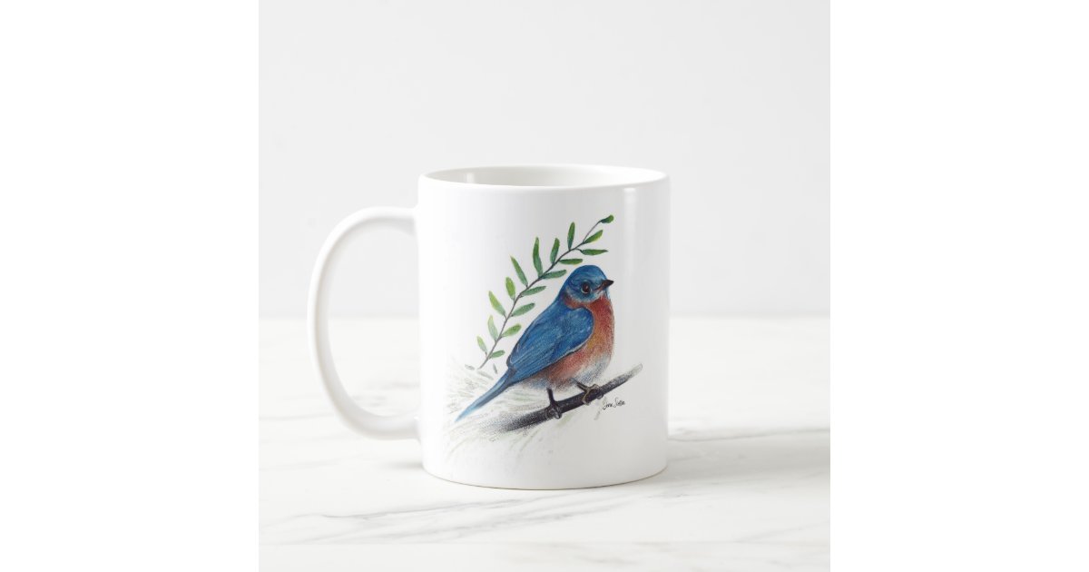 Personalized Grandma Gift with Custom Bluebird Mug - Unique