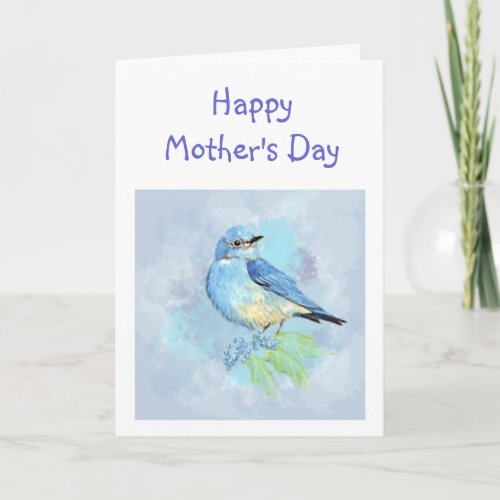 Bluebird Bird Art Scripture Christian Mothers Day Card