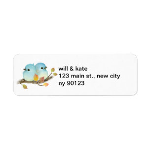 Bluebird Bird Return Address Labels