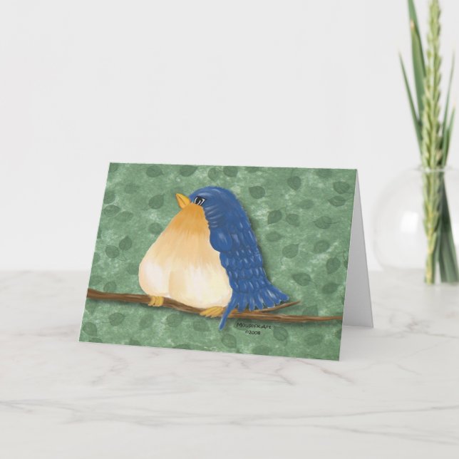 Bluebird Birthday Card (Front)