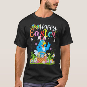 Bluebird Bunny Egg Hunting Bluebird Happy Easter T-Shirt