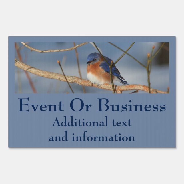 Bluebird Business Or Event  Sign (Front)
