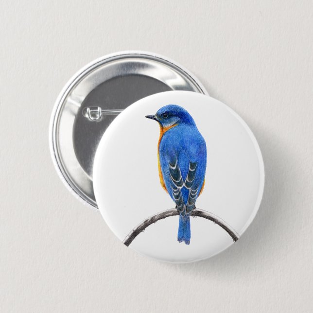 Bluebird Button (Front & Back)