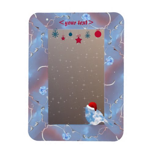 Bluebird Christmas Magnet